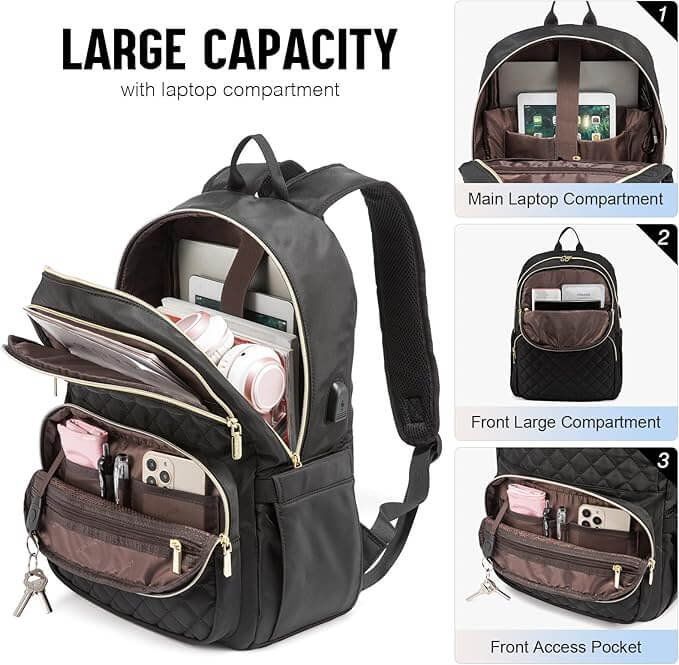 Laptop Backpack Purse for Women