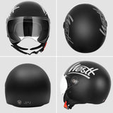 Westt Motorcycle Open Face Helmet